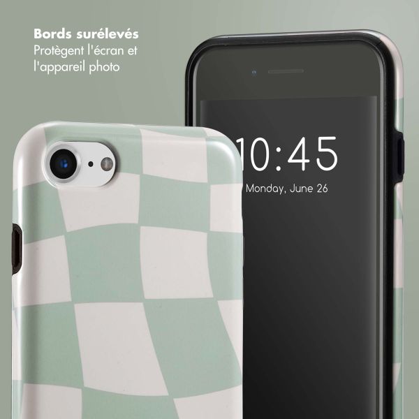 Selencia Coque arrière Vivid Apple iPhone SE (2022 / 2020) / 8 / 7 / 6(s) - Groovy Sage Green