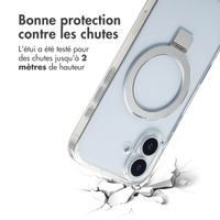 Accezz Coque Ring Stand avec MagSafe Apple iPhone 17 - Transparent