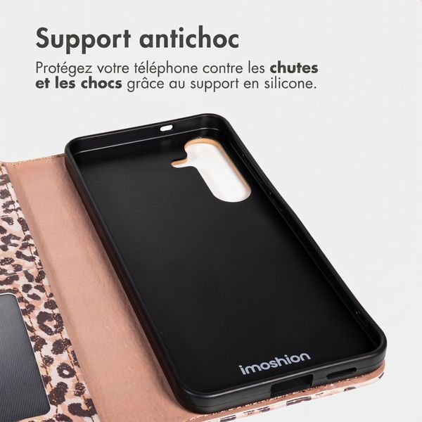 imoshion Étui de télephone portefeuille Design Samsung Galaxy S25 FE - Leopard Mood