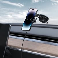 Spigen OneTap Pro 3 - Support de téléphone de voiture - Tableau de bord et pare-brise - Chargeur sans fil - magnétique - Noir