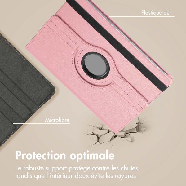 imoshion Coque tablette rotatif à 360° Samsung Galaxy Tab A9 Plus - Rose