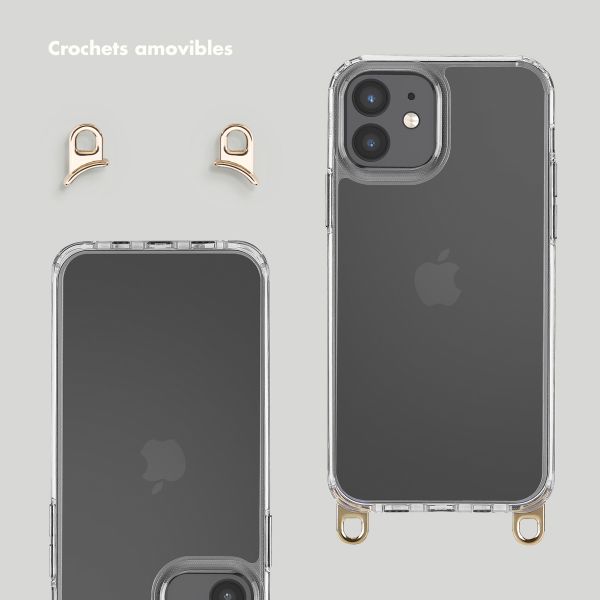 Selencia Coque arrière avec crochets amovibles Apple iPhone 12 (Pro) - Transparent
