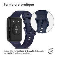 imoshion Bracelet en silicone Huawei Watch Fit 2 - Bleu foncé