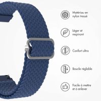 imoshion Bracelet tissée en nylon - Connexion universelle 22 mm - Bleu foncé