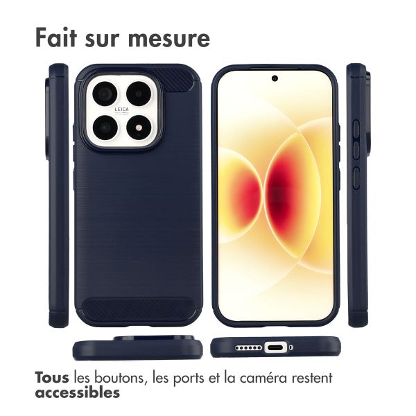 imoshion Coque Brushed Xiaomi 17 - Bleu foncé