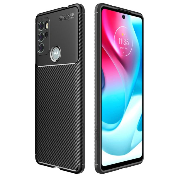 imoshion Coque silicone Carbon Motorola Moto G60s - Noir