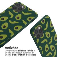imoshion Coque design en silicone avec cordon Apple iPhone 11 Pro - Avocado Green