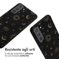 imoshion Coque design en silicone avec cordon Samsung Galaxy S21 - Sky Black