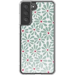 imoshion Coque Design Samsung Galaxy S21 FE - Bloom Love Sage Green