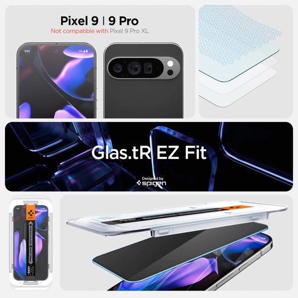 Spigen Protection d'écran en verre trempé GLAStR Privacy Applicator Google Pixel 9 Pro XL / 10 Pro XL