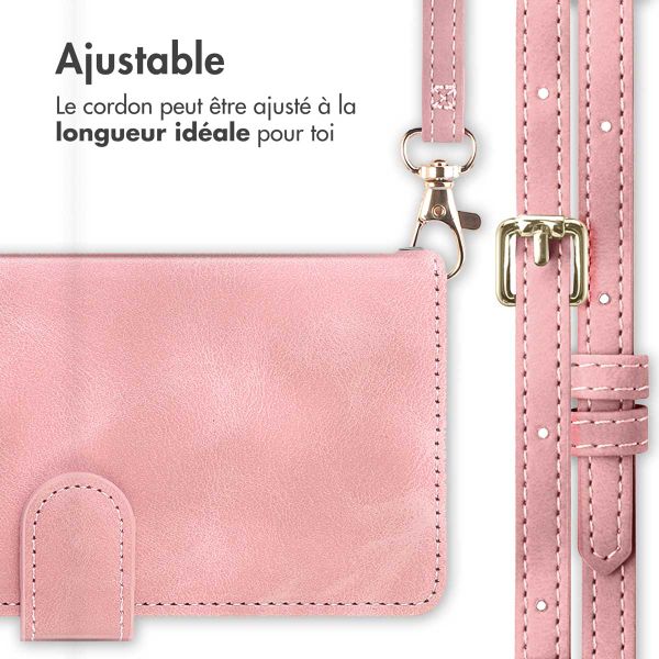 imoshion Etui de téléphone portefeuille avec cordon Samsung Galaxy S23 - Rose