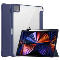 imoshion Coque tablette rigide Trifold Apple iPad Pro 12.9 (2018/2020/2021/2022) - Bleu foncé