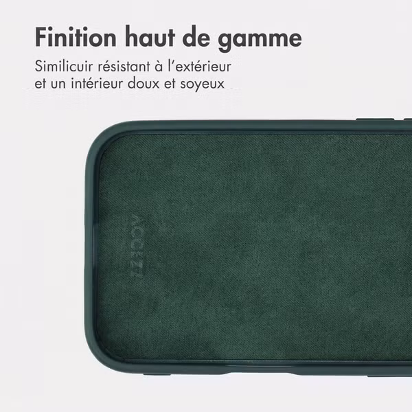 Accezz Coque arrière Edge avec MagSafe Apple iPhone 16 - Vert