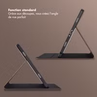 Selencia Coque tablette Riva Samsung Galaxy Tab A9 Plus - Mocha Brown