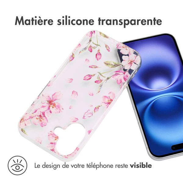 imoshion Coque Design Apple iPhone 16 - Blossom Watercolor