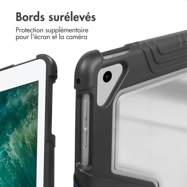 Accezz Coque tablette Rugged Trifold Apple iPad 6 (2018) 9.7 pouces / iPad 5 (2017) 9.7 pouces / Air 2 (2014)/Air 1 (2013) - Bleu foncé