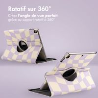 imoshion Coque tablette Design rotatif à 360° Apple iPad 9 (2021) 10.2 pouces / iPad 8 (2020) 10.2 pouces / iPad 7 (2019) 10.2 pouces - Dancing Cubes