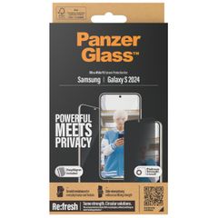 PanzerGlass Protection d'écran Privacy Ultra-Wide Fit Anti-bactérienne avec applicateur Samsung Galaxy S24