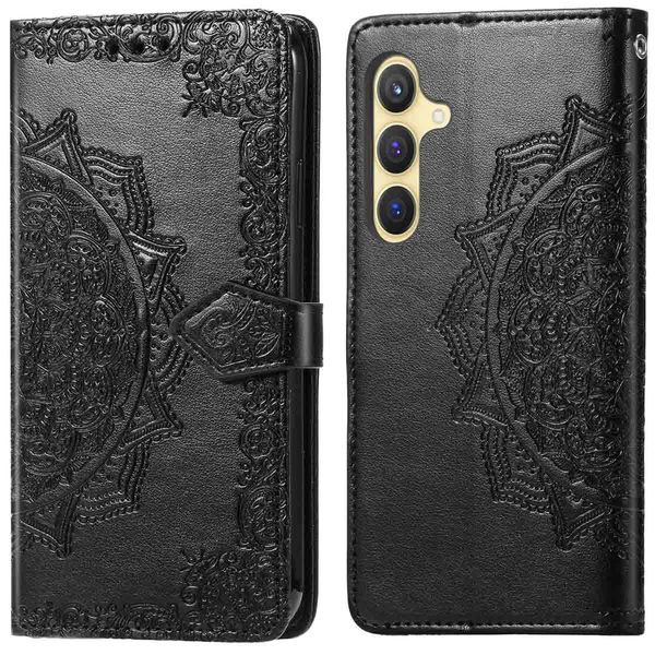 imoshion Etui de téléphone portefeuille Mandala Samsung Galaxy S25 - Noir