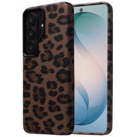 Selencia Coque Sabi imprimé panthère avec MagSafe Samsung Galaxy S26 Ultra - Mocha Brown