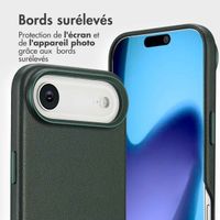 Accezz Étui de télephone portefeuille en cuir 2-en-1 avec MagSafe Apple iPhone Air - Cedar Green