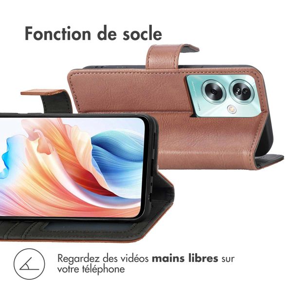 imoshion Étui de télephone portefeuille Oppo A79 - Marron