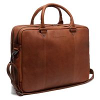 The Chesterfield Brand Sac ordinateur 15-15.6 pouces Boston - Cuir véritable - Cognac