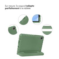 imoshion Coque kidsproof avec poignée Samsung Galaxy Tab A11 / A9 8.7 pouces - Olive Green