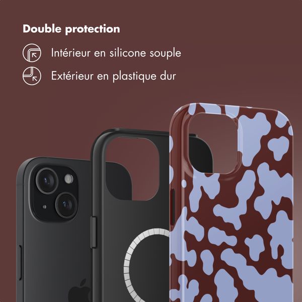 Selencia Coque arrière Vivid avec MagSafe Apple iPhone 15 - Moo'd Lavender Glow