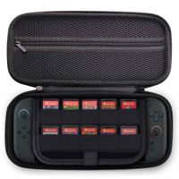 imoshion Etui Nintendo Switch 2 avec poche zippée - Etui Nintendo Switch 2 / Switch (OLED) avec poignée - Noir