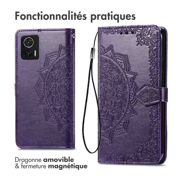 imoshion Etui de téléphone portefeuille Mandala Motorola Edge 30 Neo - Violet