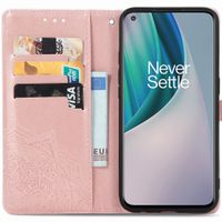 imoshion Etui de télephone Mandala OnePlus Nord N10 5G - Rose Doré