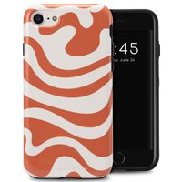 Selencia Coque arrière Vivid Tough iPhone SE (2022 / 2020) / 8 / 7 / 6(s) - Dream Swirl Orange