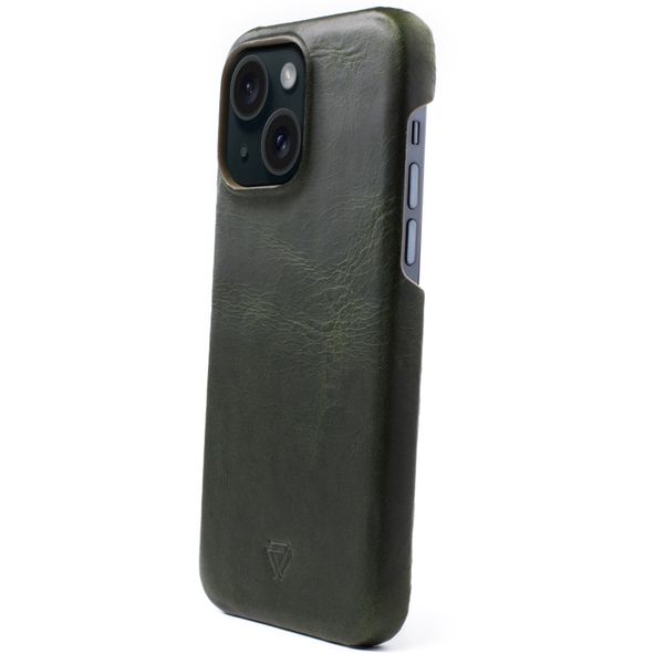 Wachikopa Coque Full Wrap iPhone 15 - Dark Green