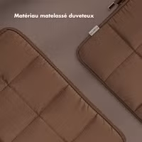 Selencia Pochette ordinateur Puffy 13-14 pouces - Mocha Brown