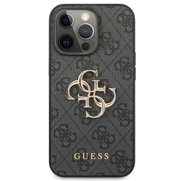 Guess Coque 4G Metal Logo Backcover Apple iPhone 13 Pro Max - Gris