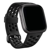 Fitbit Bracelet Sport silicone Fitbit Versa / Versa 2 / Versa Lite - Taille S - Noir