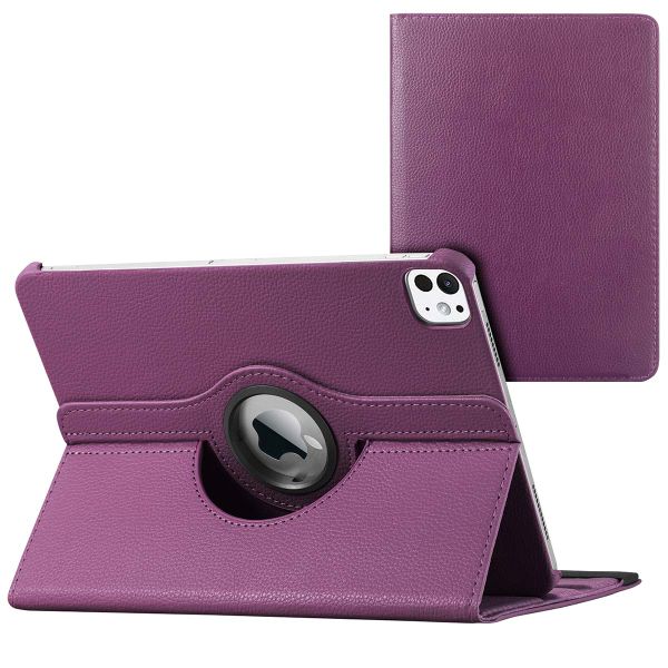 imoshion Coque tablette rotatif iPad Pro 12.9 (2022) / Pro 12.9 (2021) / Pro 12.9 (2020) - Violet