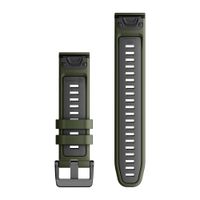 Garmin Bracelet QuickFit® en silicone  - Connexion Garmin 22 mm - Moss / Graphite