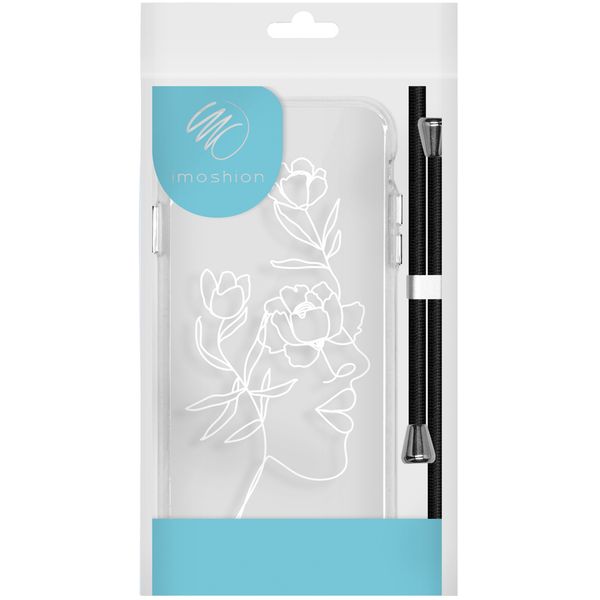 imoshion Coque Design avec cordon iPhone SE (2022 / 2020) / 8 / 7 - Woman Flower