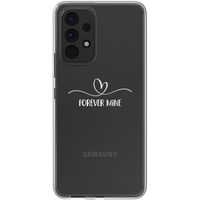 Coque personnalisée avec un cœur élégant Samsung Galaxy A53 - Transparent