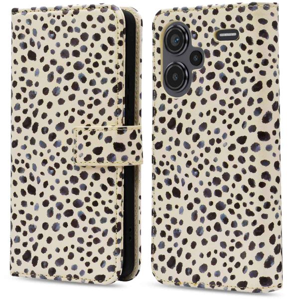 imoshion Étui de téléphone portefeuille Design Xiaomi Redmi Note 13 Pro Plus (5G) - Black And White Dots