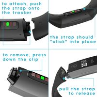 imoshion Bracelet silicone Fitbit Charge 3 / 4 - Noir