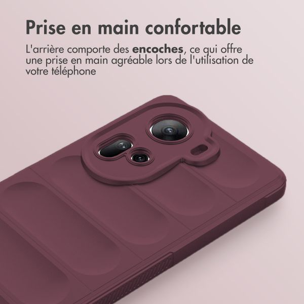 imoshion Coque arrière EasyGrip Oppo Reno 11 - Aubergine