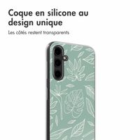 imoshion Coque Design Samsung Galaxy A14 (5G/4G) - Leaves Line-Art