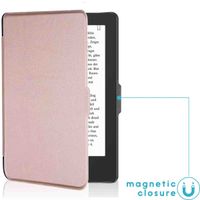 imoshion Étui de liseuse portefeuille Slim Hard Tolino Shine 4 - Rose Dorée