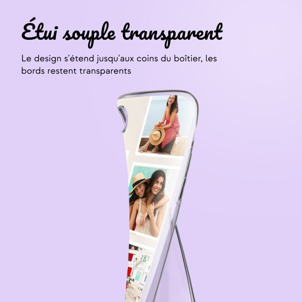 Coque personnalisée avec pellicule N°3 iPhone SE (2022 / 2020) / 8 / 7 - Transparent