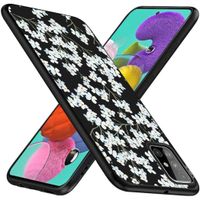 imoshion Coque Design Samsung Galaxy A51 - Fleur - Blanc / Noir