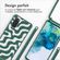 imoshion Coque design en silicone avec cordon Samsung Galaxy S20 - Petrol Green Groovy