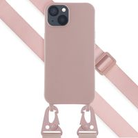 Selencia Coque silicone avec cordon amovible Apple iPhone 13 - Sand Pink